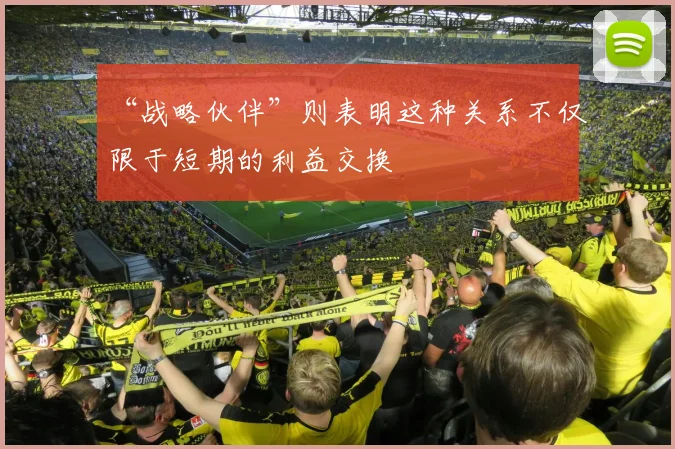 “战略伙伴”则表明这种关系不仅限于短期的利益交换